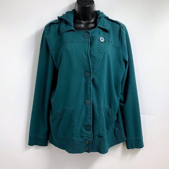 Skunkfunk Women's Double Button Connect Hooded Cotton Jacket Size‎ S - Picture 1 of 11